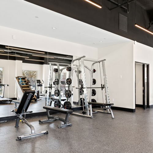 Fitness Center weight training equipment in fitness center